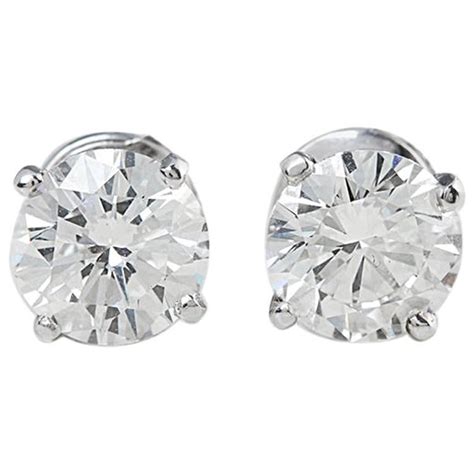 cartier diamond studs earrings|cartier diamond stud earrings review.